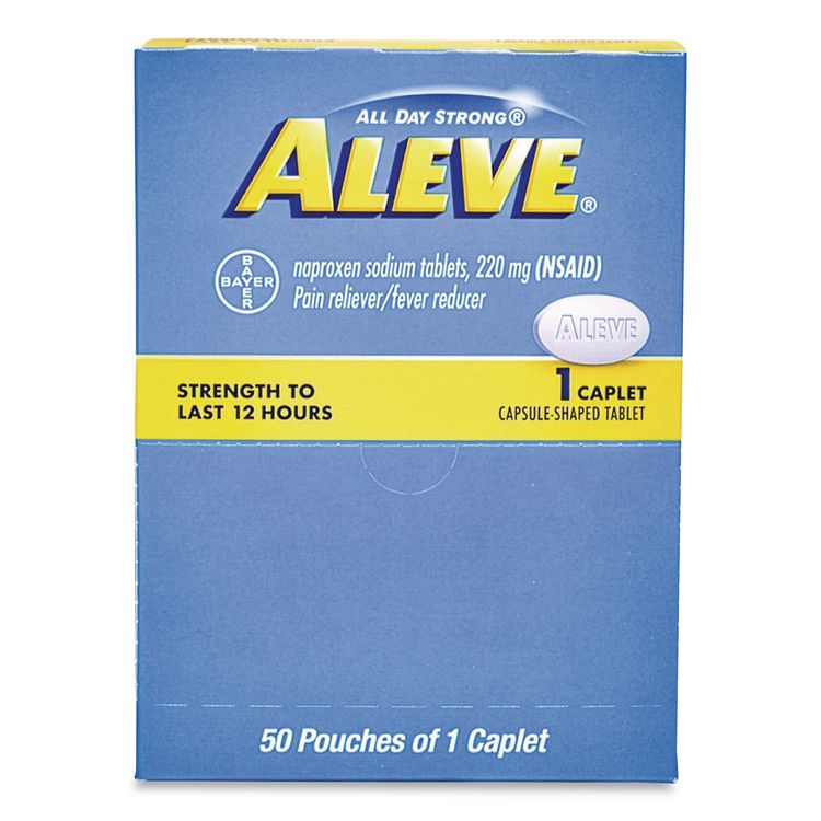 Aleve, 2 Tablets/Packet, 50 Packets