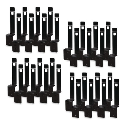 Rail Mount for ES Everywhere System, Black, 8/Pack, 4 Packs/Carton