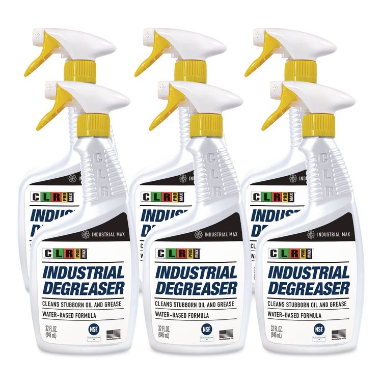 MAX Industrial Degreaser, 32 oz Spray Bottle, 6/Carton