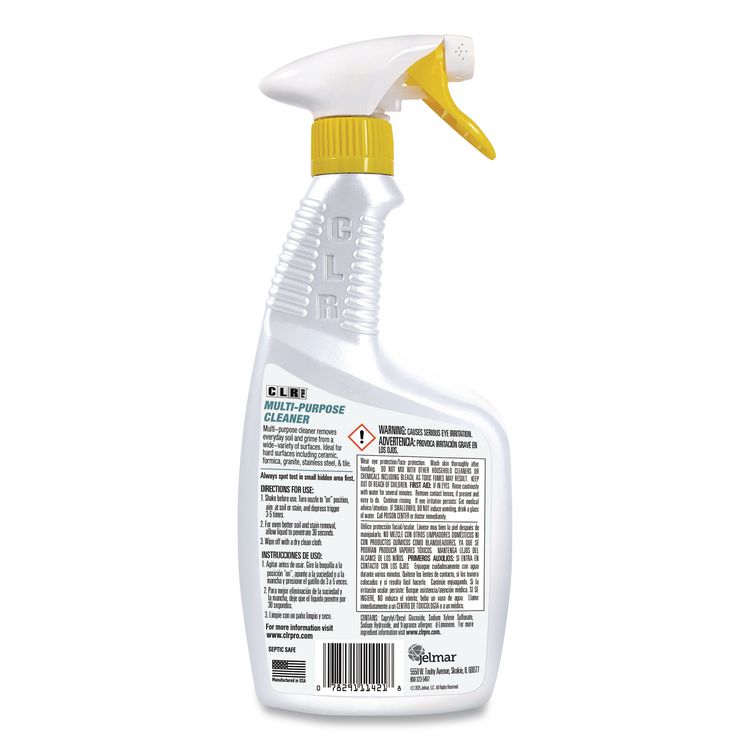 Multi-Purpose Cleaner, Lemon Scent, 32 oz Bottle, 6/Carton