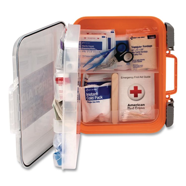 ANSI Class A Bulk First Aid Kit, 210 Pieces, Plastic Case