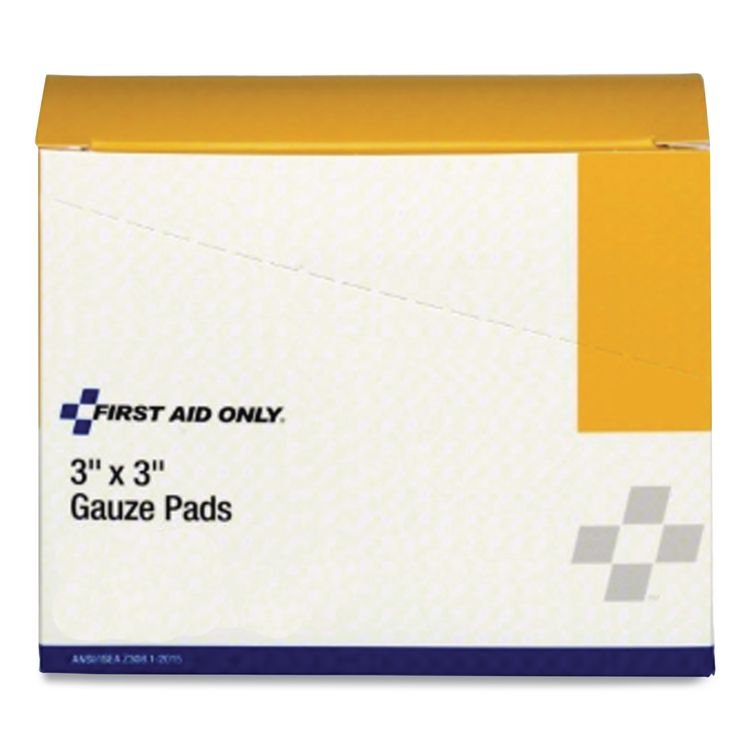 Refill Gauze Pads for ANSI-Compliant First Aid Kits/Cabinets, Sterile, 3 x 3, 40/Pack