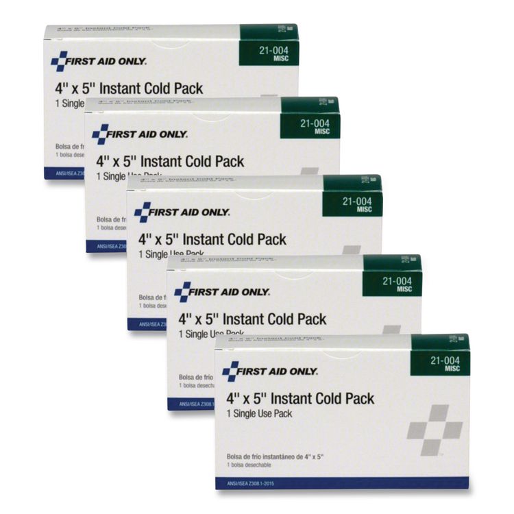 Instant Cold Compress, 5 x 4, 1/Box, 5 Boxes/Pack