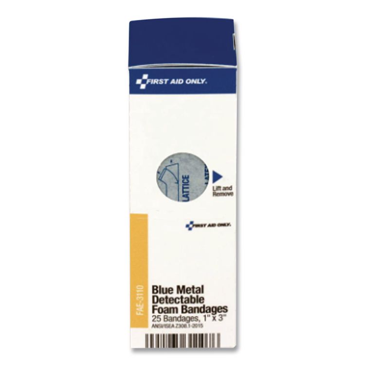 Refill for SmartCompliance General Cabinet, Blue Metal Detectable Bandages, 1 x 3, 40/Box