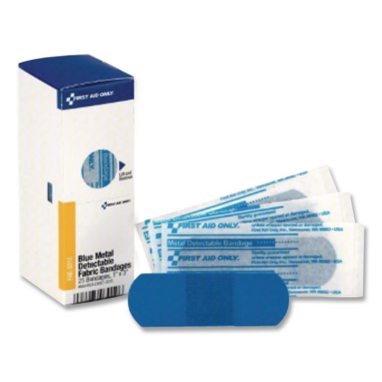 Refill for SmartCompliance General Cabinet, Blue Metal Detectable Bandages, 1 x 3, 40/Box