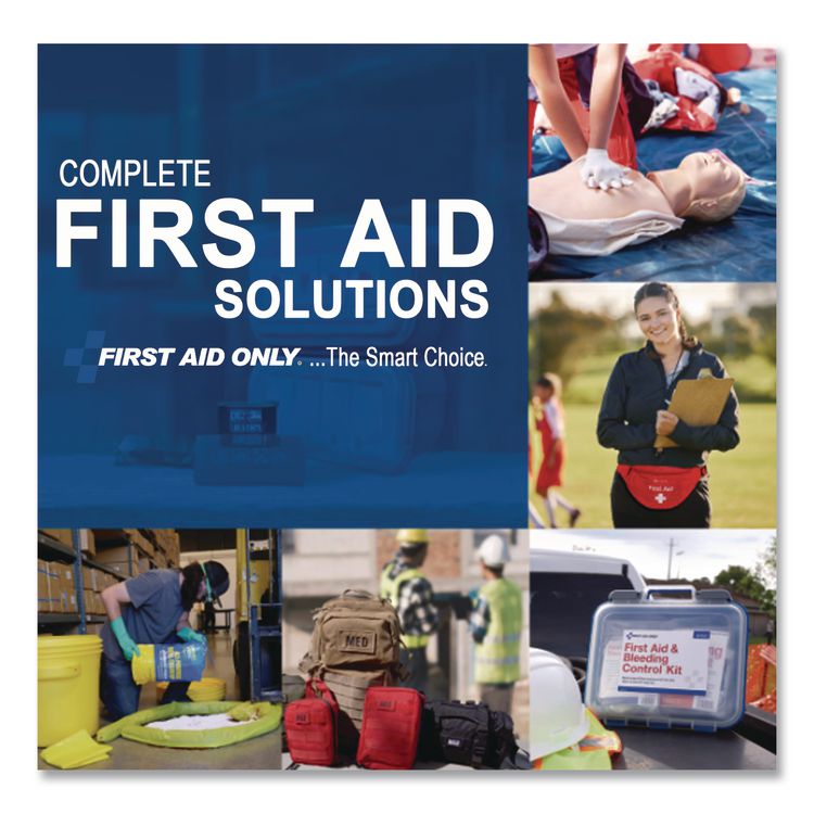 All-Purpose First Aid Kit, 34 Pieces, Plastic Case