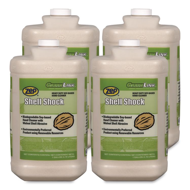 Shell Shock Heavy Duty Soy-Based Hand Cleaner, Cinnamon Scent, 1 gal, 4/Carton