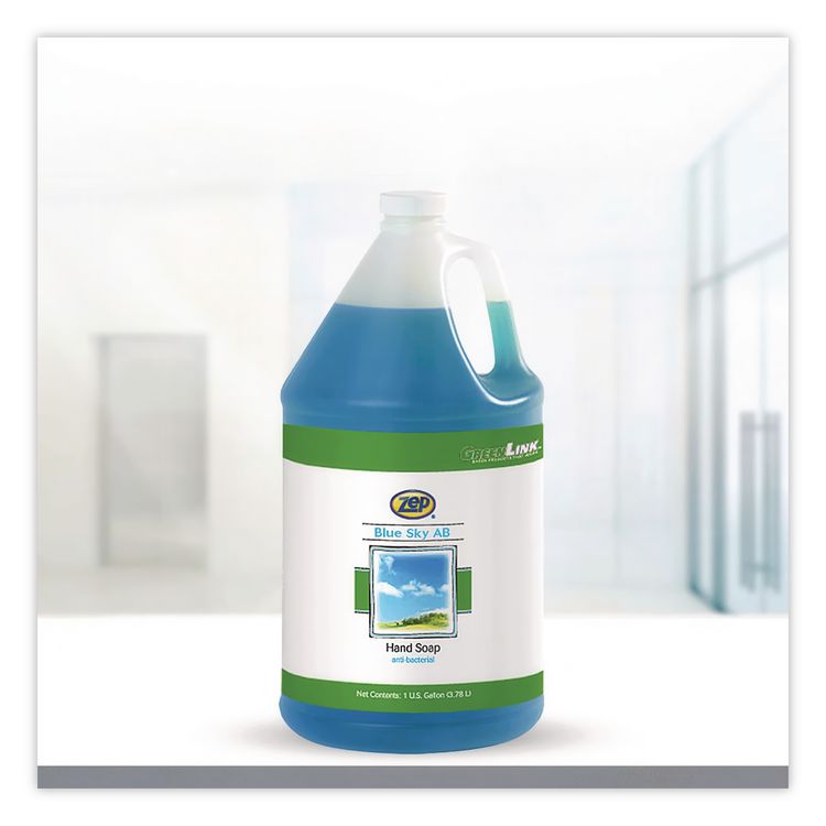 Blue Sky AB Antibacterial Foam Hand Soap Refill, Clean Open Air Scent, 1 gal, 4/Carton
