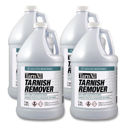 Tarnish Remover, 1 gal Bottle, 4/Carton