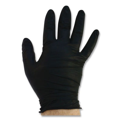 ProGuard Powder Free Nitrile Gloves, Powder-Free, X-Large, 3.5 mil Thick, 9.65" Long, Black, 100/Box, 10 Boxes/Carton