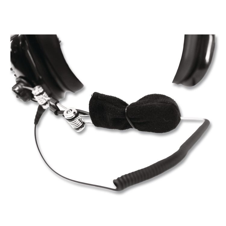 Dual Muff Binaural Over The Head Headset, Black
