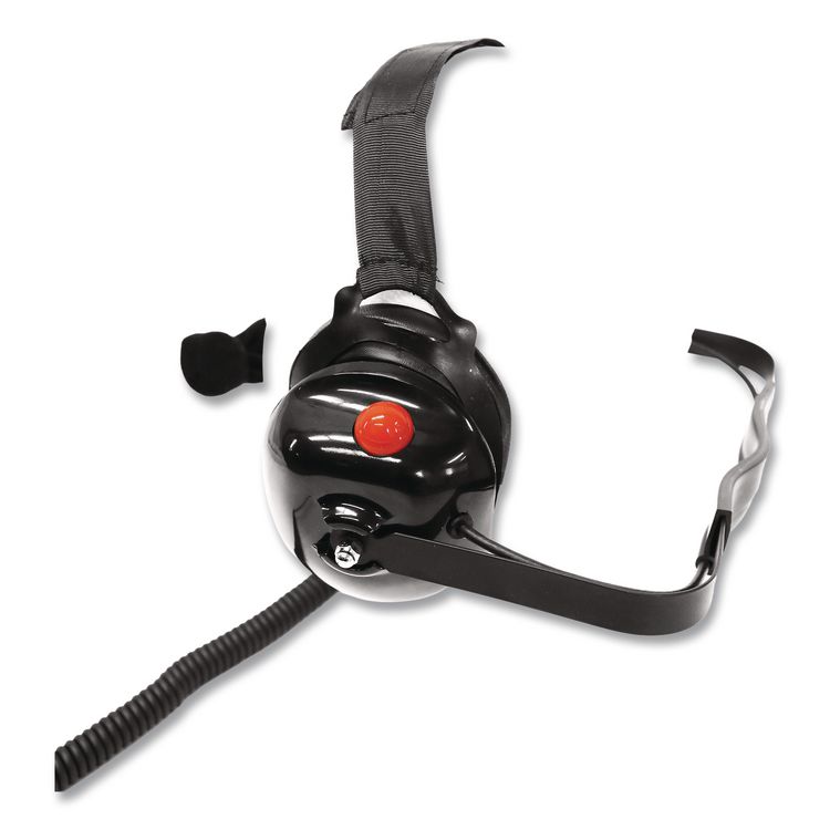 Dual Muff Binaural Over The Head Headset, Black