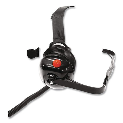 Dual Muff Binaural Over The Head Headset, Black