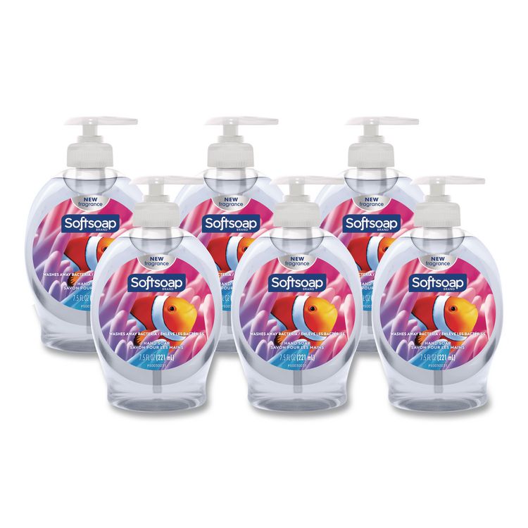 Liquid Hand Soap, Fresh Scent, 7.5 oz, 6/Carton