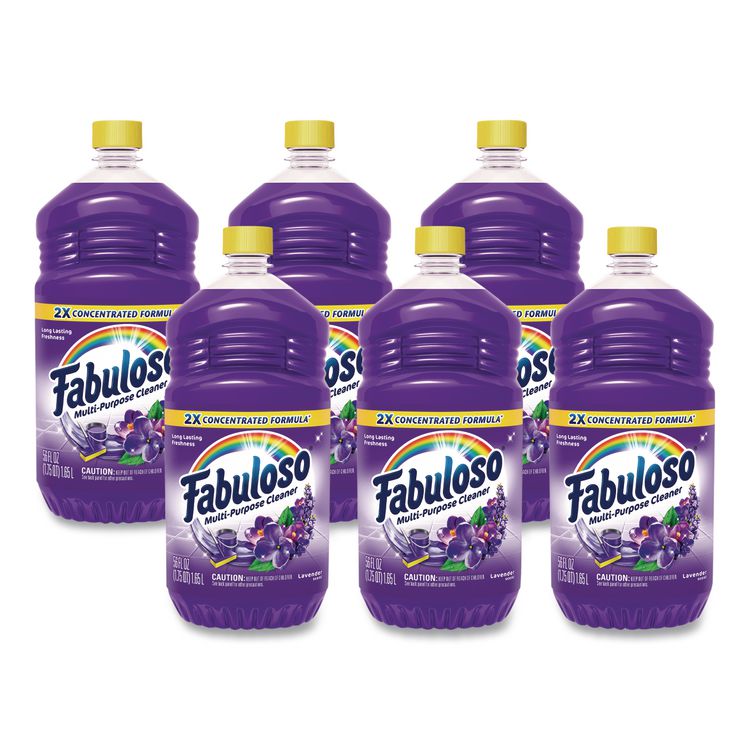 Multi-Use Cleaner, Lavender Scent, 56 oz. Bottle, 6/Carton