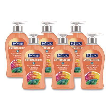 Antibacterial Hand Soap, Crisp Clean Scent, 11.25 oz, 6/Carton
