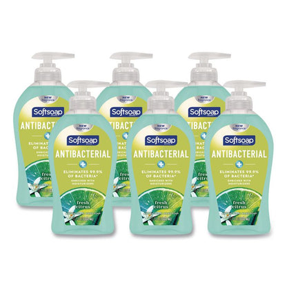 Antibacterial Hand Soap, Fresh Citrus Scent, 11.25 oz, 6/Carton
