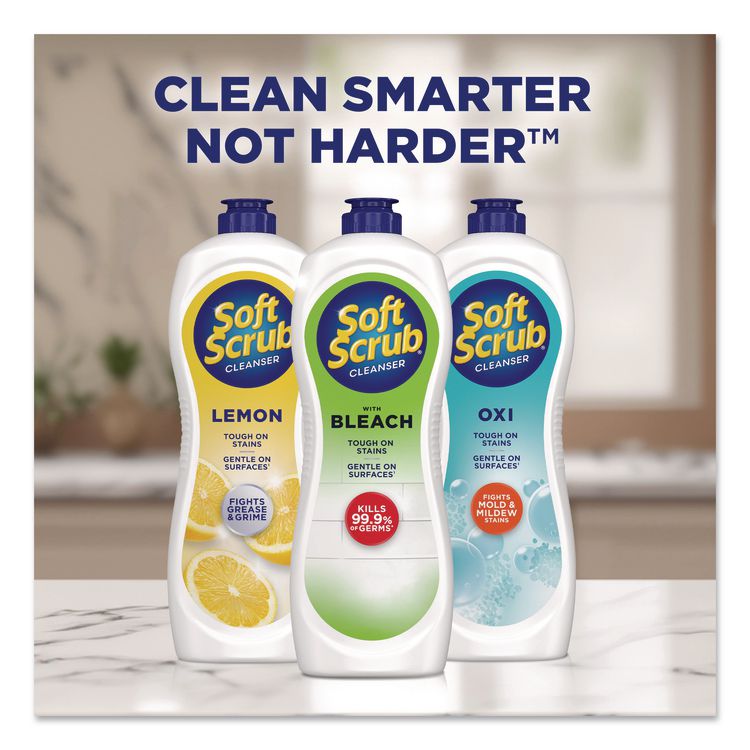 Antibacterial Surface Cleanser with Bleach, Commercial, 36 oz Bottle, 6/Carton