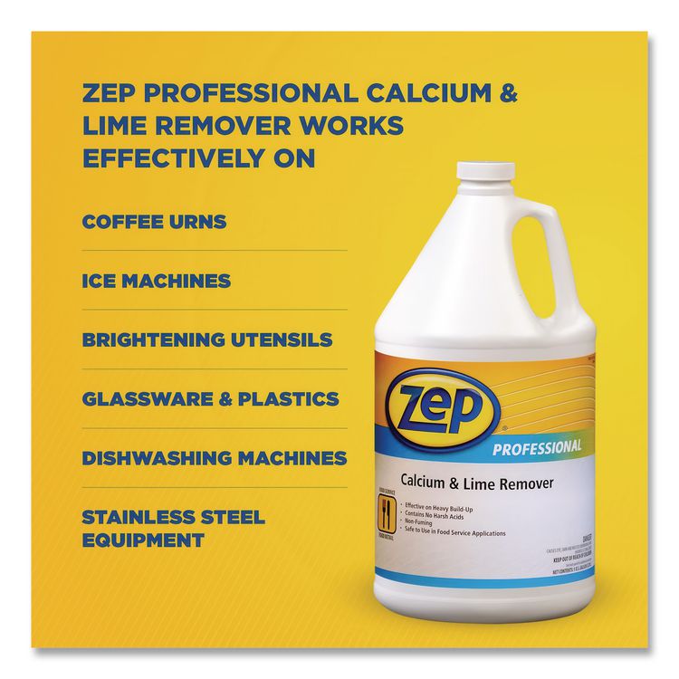 Calcium and Lime Remover, Neutral, 1 gal Bottle, 4/Carton