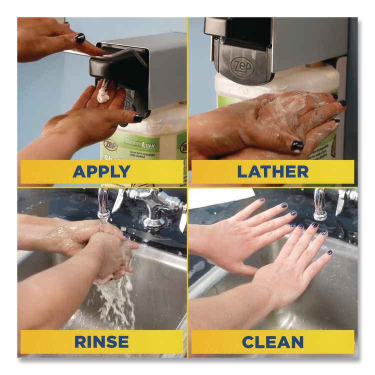 Industrial Hand Cleaner, Easy Scrub, Lemon Scent, 1 gal Bottle, 4/Carton