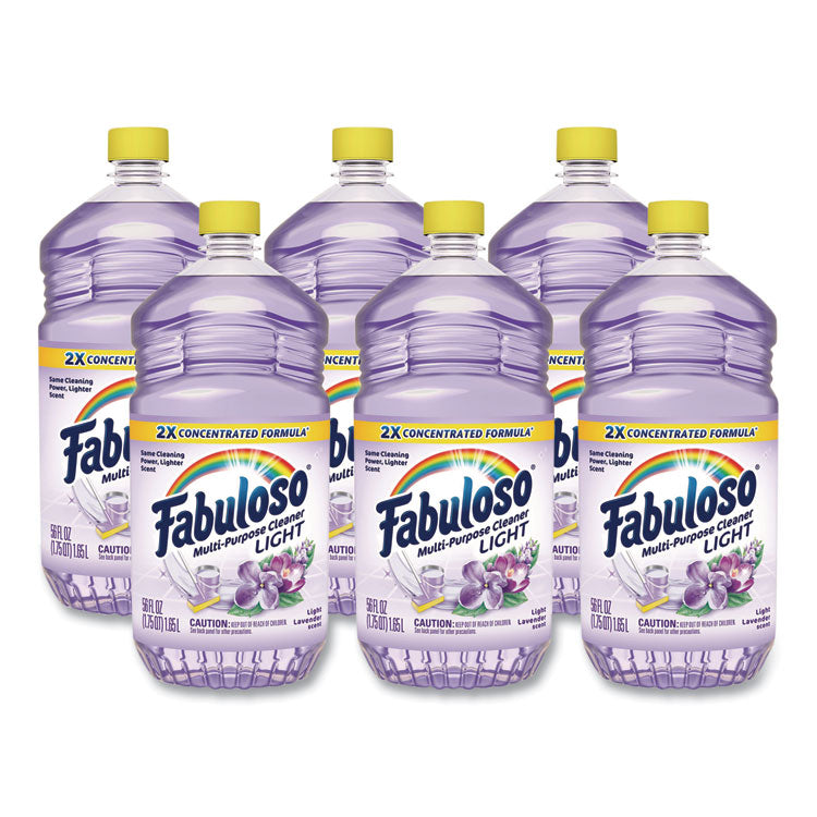 Multi-Use Cleaner, Light Lavender Scent, 56 oz Bottle, 6/Carton
