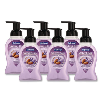 Velvet Silk Foaming Liquid Hand Soap, Lavender and Almond Milk, 9 oz, 6/Carton