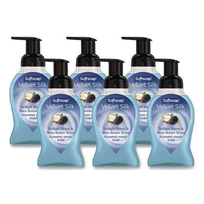 Velvet Silk Foaming Liquid Hand Soap, Twilight Berry and Shea Butter, 9 oz, 6/Carton