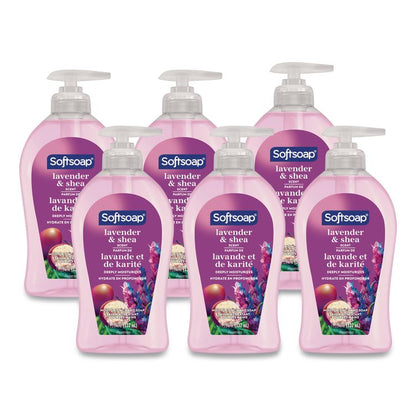 Liquid Hand Soap Pumps, Lavender Shea Scent, 6/Carton