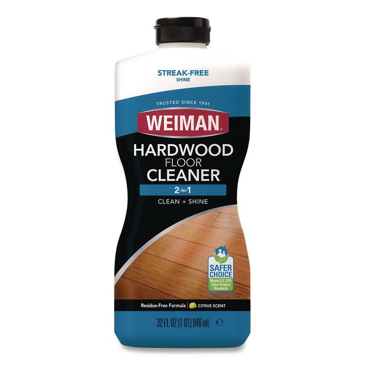 Hardwood Floor Cleaner, Unscented, 32 oz Squeeze Bottle, 6/Carton