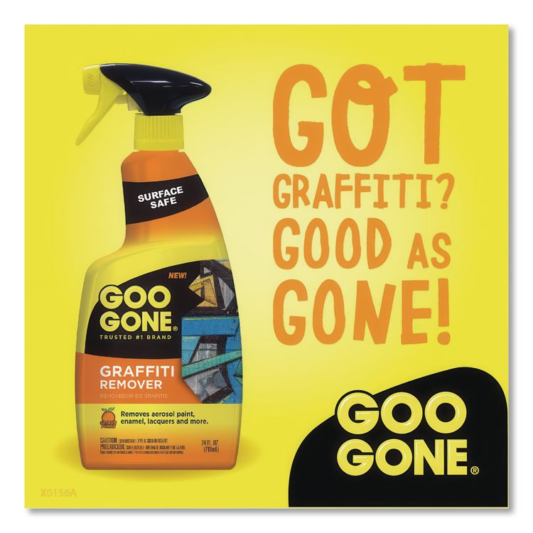 Graffiti Remover, 24 oz Spray Bottle, 4/Carton