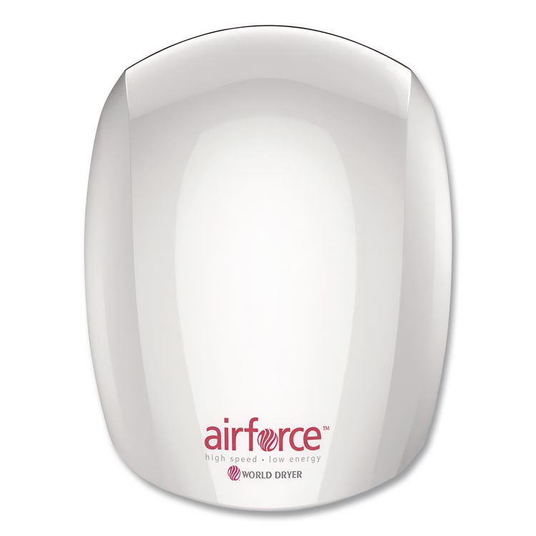 Airforce Hand Dryer, 110 V to 120 V, 10.75 x 9 x 6.5, White