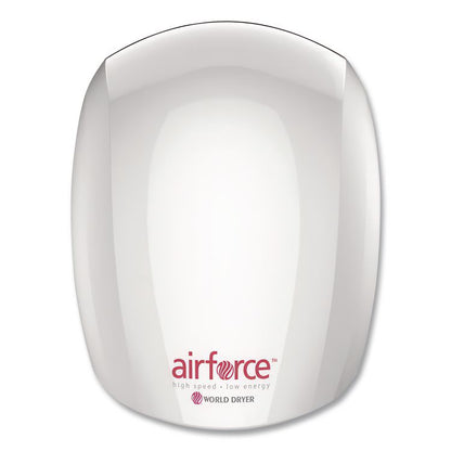 Airforce Hand Dryer, 110 V to 120 V, 10.75 x 9 x 6.5, White