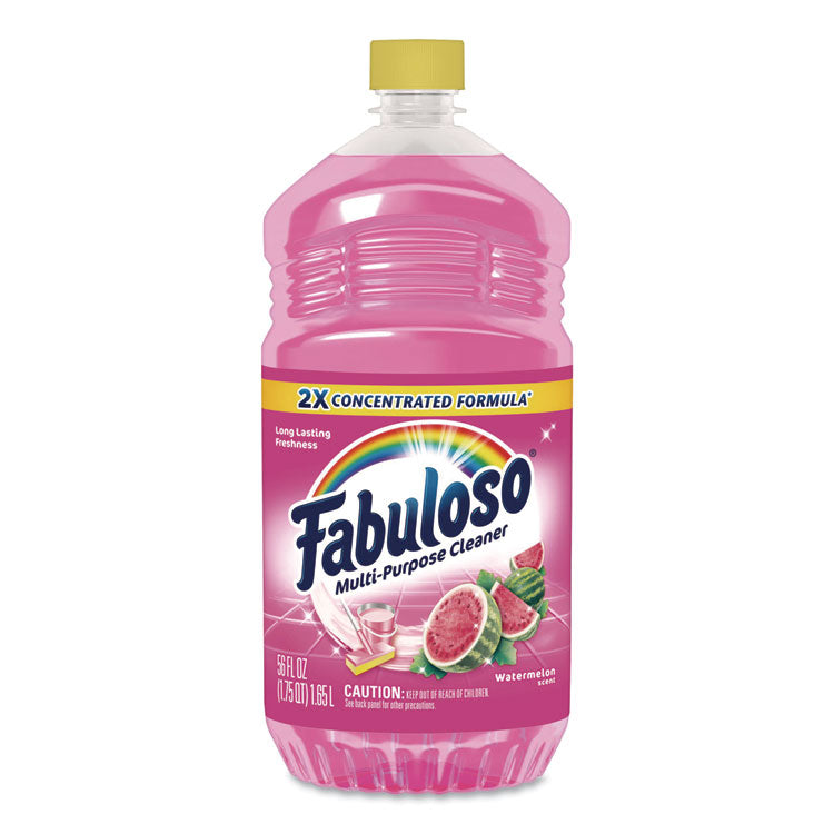Multi-Use Cleaner, Watermelon Scent, 56 oz Bottle, 6/Carton