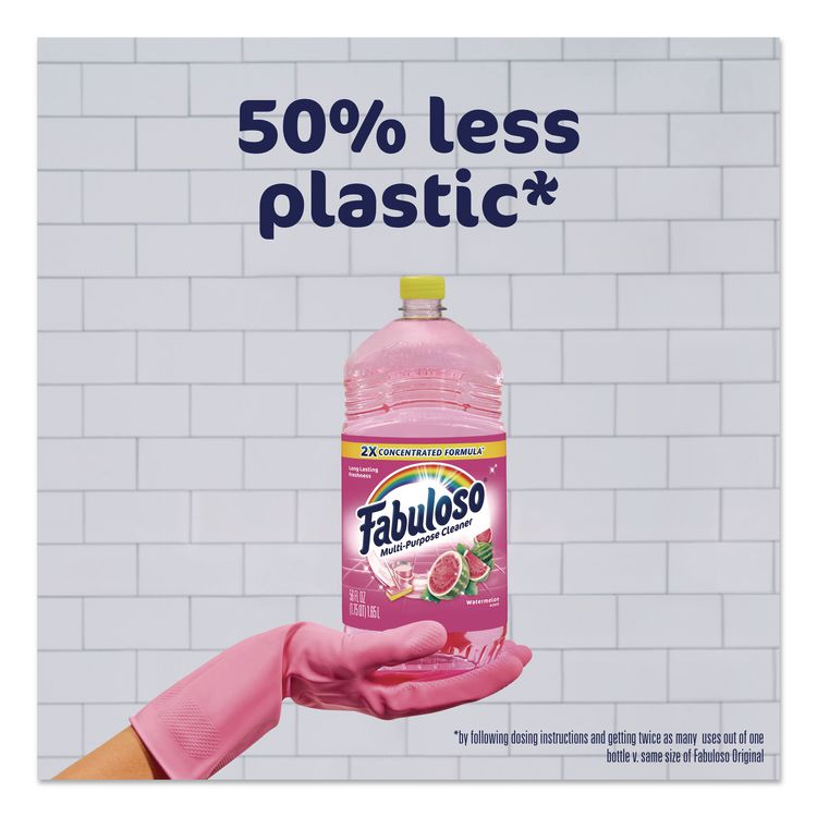 Multi-Use Cleaner, Watermelon Scent, 56 oz Bottle, 6/Carton