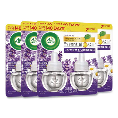 Scented Oil Refill, Lavender and Chamomile, 0.67 oz, 2/Pack, 6 Packs/Carton