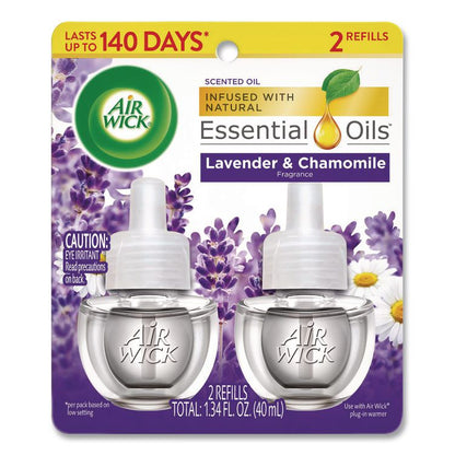 Scented Oil Refill, Lavender and Chamomile, 0.67 oz, 2/Pack, 6 Packs/Carton