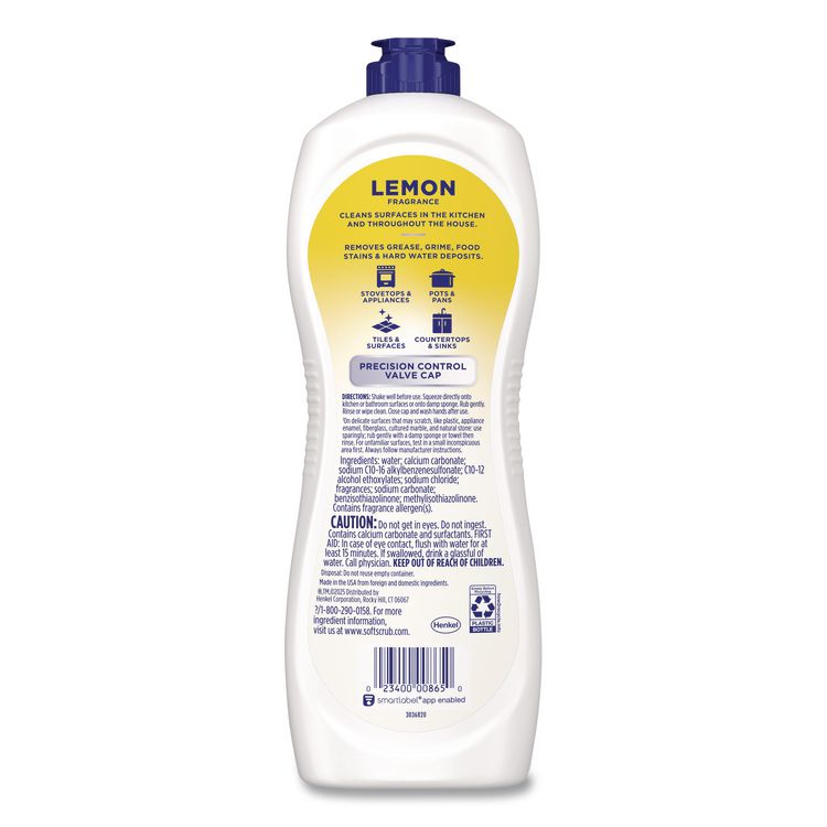 All Purpose Surface Cleanser, Lemon Scent, 24 oz Bottle, 8/Carton