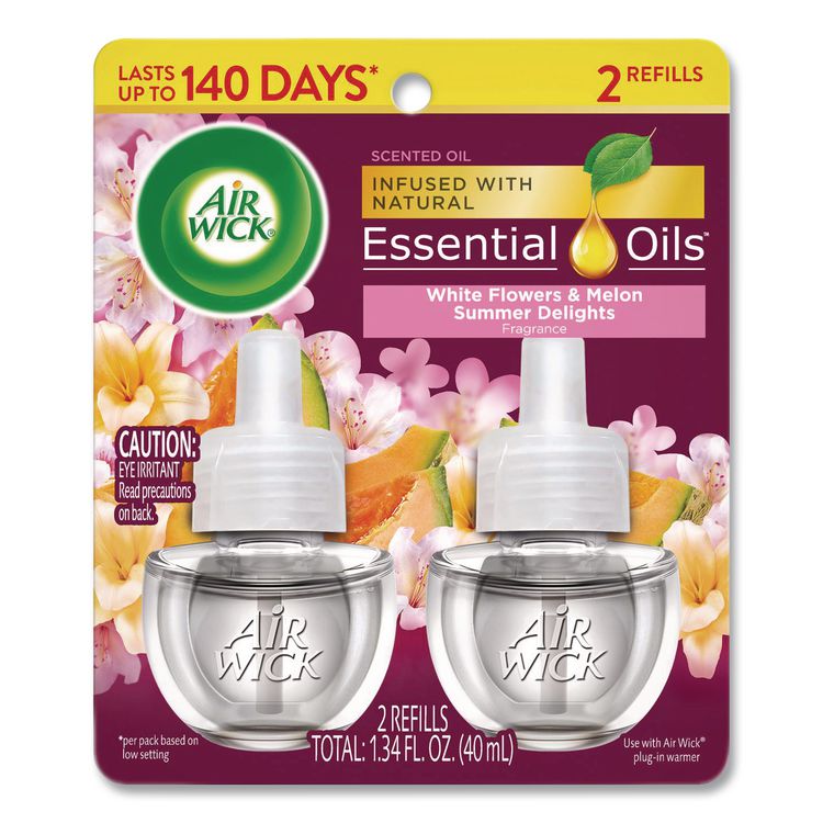 Scented Oil Refills, Summer Delights, 0.67 oz, 2/Pack