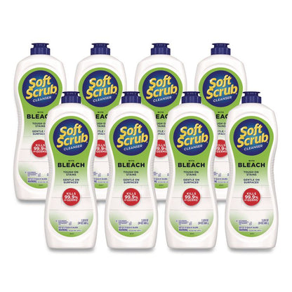 Antibacterial Surface Cleanser with Bleach, 24 oz Bottle, 8/Carton