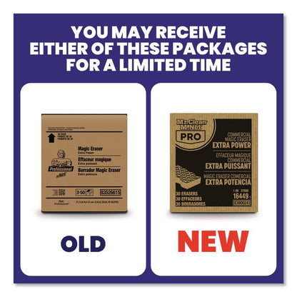 Magic Eraser Extra Durable, 4.6 x 2.4, 0.7" Thick, White, 30/Carton