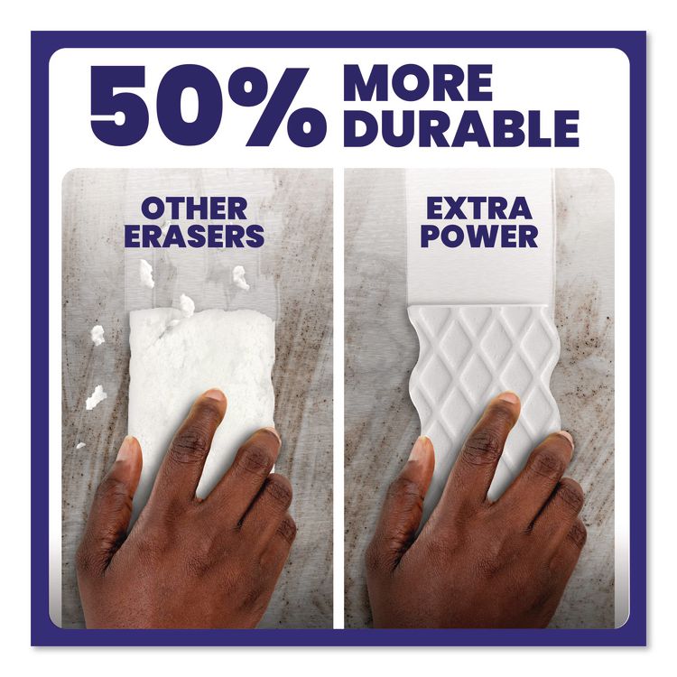 Magic Eraser Extra Durable, 4.6 x 2.4, 0.7" Thick, White, 30/Carton