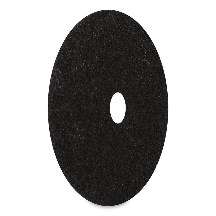 Stripping Pads, 13" Diameter, Black, 5/Carton