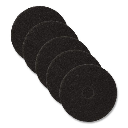 Stripping Pad, 16" Diameter, Black, 5/Carton