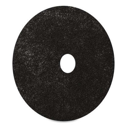 Stripping Pads, Heavy-Duty, 20" Diameter, Black, 5/Carton