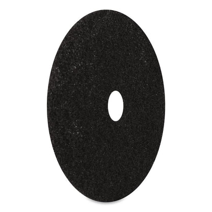Stripping Pads, Heavy-Duty, 20" Diameter, Black, 5/Carton