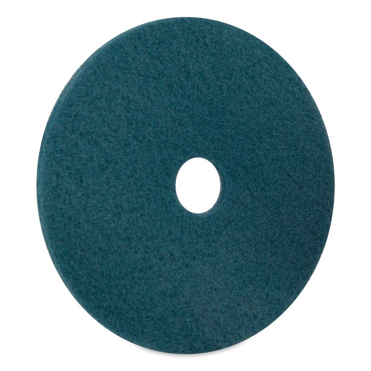 Aqua Burnishing Pads, 27" Diameter, Aqua, 5/Carton
