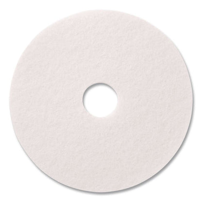 Polishing Pads, 17" Diameter, White, 5/Carton