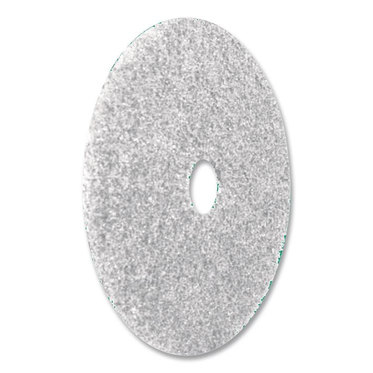 Polishing Pad, 19" Diameter, White, 5/Carton