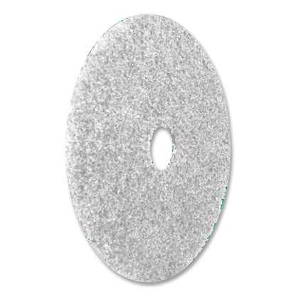 Polishing Pad, 20" Diameter, White, 5/Carton