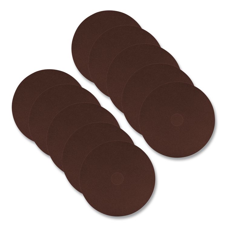 EcoPrep EPP Specialty Pad, 20" Diameter, Maroon, 10/Carton